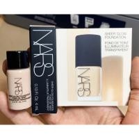 ราคา พร้อมส่ง nars sheer glow foundation fond de teint illuminateur transparent ขนาด 4 ml. (3705701874)