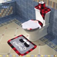 ราคา ที่ เบาะรองนั่งชักโครก, ผ้าคลุมฝาชักโครกคริสต์มาสโพลีเอสเตอร์น่ารัก, ชุดฝาชักโครก ทําเอง ซานตาเอลค์ พิมพ์ บ้าน (48152532957)