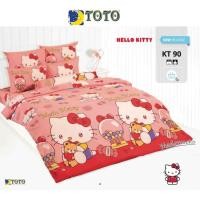 ราคา Toto ชุดผ้าปูที่นอน เฮลโล คิตตี้ Hello Kitty KT90 #โตโต้ Kitty คิตตี้ ซานริโอ Sanrio (43907773921)