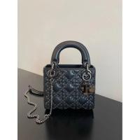 ราคา Dior Lady Star Rattan_checked_mini_handbag_with_chain_crossbody_strap (46801197092)