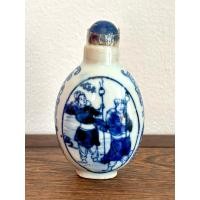 ราคา ขวดยานัตถุ์ กระเบื้องลายคราม งานเก่างานสะสม สวยงาม ทรงคุณค่า สูง 2.75 นิ้ว (7 cm.) (40776673339)