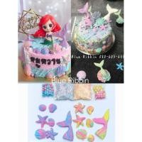 ราคา เค้กนางเงือก mermaid นางเงือก หางนางเงือก ของตกแต่ง น้ำตาลตกแต่งเค้กนางเงือก เค้กนางเงือก แอเรียล เค้กเจ้าหญิง (21486416686)