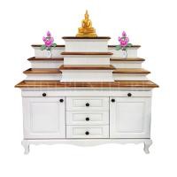 ราคา โต๊ะหมู่บูชา สไตล์โมเดิร์น หิ้งพระ พระหมู่9 งานไม้จริง SC (9625687651)