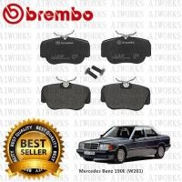 ราคา BREMBO Mercedes Benz 190E W201 1982-1993 ผ้าดิสเบรคหน้าหลัง (44600882032)