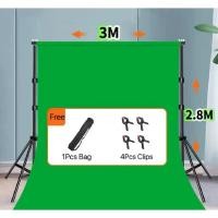 ราคา ชุดเซ็ตฉากสตูดิโอขนาดใหญ่ 2.8x3ม. และผ้าฉาก 3x4ม. มี6สีให้เลือกได้ (24733490773)