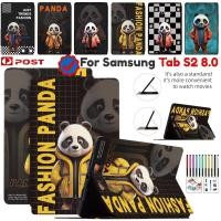ราคา เคสโทรศัพท์มือถือหนัง PU กันกระแทก แบบบาง ลายการ์ตูนน่ารัก พร้อมขาตั้ง สําหรับ Samsung Galaxy Tab S2 8.0 SM-T710 SM-T713 SM-T715 SM-T719 (22085072917)