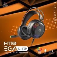 ราคา หูฟังเกมมิ่ง Gaming Headset EGA TYPE รุ่น H110 LITE ดีไซน์สวยงาม มีไฟ LED แข็งแรง ทนทาน (28878474424)