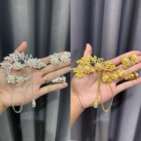 ราคา MAWAR ชุดเข็มกลัดอัลปาก้าดอกกุหลาบสีเงิน/ทอง อุปกรณ์เสริมเคบายา (28842015838)