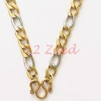 ราคา สร้อยคอห้อยพระ 2 กษัตริย์ ลายแบนเค 3:1 ขนาด 7.5 มิล งานทองเลเซอร์ สแตนเลสแท้ 100% สร้อยสวมคอ เครื่องประดับ stainless (10612716613)