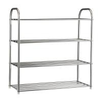 ราคา HomeHuk ชั้นวางรองเท้า 4 ชั้น รุ่นโอเมน - สีเงิน (27072497717)