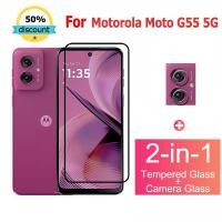 ราคา ฟิล์มกระจก Motorola Moto G55 5G กระจกนิรภัย HD ป้องกันหน้าจอ สำหรับ Motorola Edge 50 40 30 20 Pro Neo Ultra 5G Moto G84 G60 G32 G82 G52 G71 G62 G55 G35 G04s G54 G14 G54 ฟิล์มกระจกกันเลนส์กล้อง & ฟิล์ม