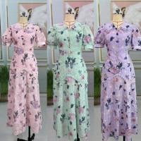 ราคา ป้าย ANANYA เดรสยาวลายดอกงานปัก มี3สี คอปกกระดุมหน้า ทรงหางปลาแต่งขอบลูกไม้ สวยมาก ดาราใส่เยอะ งานตามหา ใส่ออกงาน (22541026647)