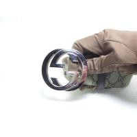 ราคา เข็มขัด Gucci Supreme belt with G buckle sz 90 36 มือ 2 ของแท้100% (24287044918)