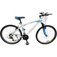 ราคา K-BIKE จักรยานเสือภูเขา MOUNTAIN BIKE 26" นิ้ว เกียร์ 21 Speed SHIMANO รุ่น THOR 26K68 ขาว/ฟ้า (2049135854)