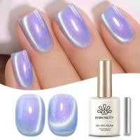ราคา Born PRETTY สีม่วงอ่อน Aurora Cat Magnetic เล็บเจล Polish Taro สีม่วงสี Shine Soak Off UV เจลเล็บเคลือบเงา 15ml (28133036342)