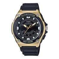 ราคา Casio Standard นาฬิกาข้อมือผู้ชาย สายเรซิน รุ่น MWC-100H-9A - สีทอง (1375033896)