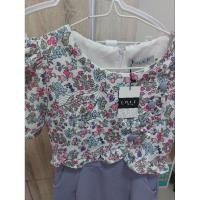 ราคา เดรสลายกั๊กลายดอก กระโปรงม่วง size s (25811277027)