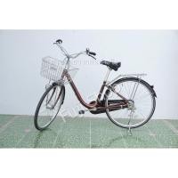 ราคา จักรยานแม่บ้านญี่ปุ่น - ล้อ 26 นิ้ว - มีเกียร์ - อลูมิเนียม - สีน้ำตาล [จักรยานมือสอง] (24367817677)