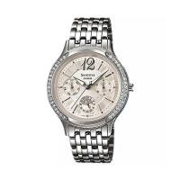 ราคา Casio Sheen นาฬิกาข้อมือผู้หญิง สายสแตนเลส รุ่น SHE-3030D-7AUDR (Silver) (170631318)