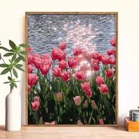 ราคา ภาพวาดสีน้ํามันดิจิตอลทําเองระบายสีภาพวาดมือวาดบรรจุภาพวาดสีน้ํามันที่ทําด้วยมือภาพวาดอะคริลิบีบอัดรักษาภูมิทัศน์ภาพวาดตกแต่ง (52000197892)