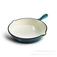 ราคา กระทะไข่เจียวเคลือบเหล็กหล่อหม้ออาหารเช้ากระทะกระทะกระทะเคลือบกระทะเหล็กหล่อสีฟ้านกยูง20cm V3ZO (27572506061)