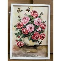 ราคา ภาพวาดน้ำตก ภาพวาดดอกไม้ ภาพวาดธรรมชาติ สีน้ำ ขนาดA3/29.7x42cm พร้อมกรอบกระจก แขวนได้ตั้งได้ (46101115516)