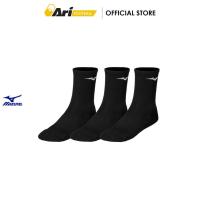 ราคา MIZUNO TRAINING SOCKS 3P - BLACK (32GX2505Z09) ถุงเท้ามิซูโน่ แพ็ค 3 สีดำ (42219948735)