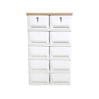 ราคา ออกใบกำกับภาษีได้ ส่งด่วน UP ตู้ลิ้นชักพลาสติก (ท๊อปไม้) SUMO-WOODTOP DUO-L (5ชั้น) พร้อมกุญแจล็อค ปลอดภัย พร้อมส่ง (51151899453)