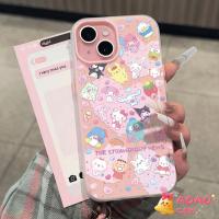ราคา เคสไอโฟน 17 สำหรับ iPhone 17 16 13 15 11 14 12 Pro Max 17AIR 7 8 Plus X XR X MAX การ์ตูนคิตตี้เมโลดี้ ปกอ่อน 2 in 1 ใหม่ (55450461493)
