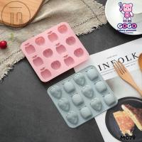 ราคา พิมพ์สตอเบอรี่-สับปะรด 12 ช่อง ผลไม้รวม พิมพ์วุ้น พิมพ์ซิลิโคน พิมพ์สบู่ (19674946541)