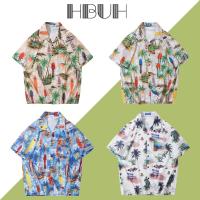 ราคา HBUH เสื้อฮาวาย เสื้อเชิ้ต สงกรานต์ ลายดอก พื้นดำ พื้นขาย สงกรานต์ แบบลายไทย สวมใส่สบาย (25621957730)