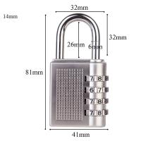 ราคา สะเดาะไม่ได้ กุญแจล็อครหัส 4 ล็อคดิจิตอล กันน้ำ ล็อคกันขโมย แข็งแรง ทนทาน (28827622545)