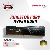 ราคา หน่วยความจํา RAM PC KINGSTON HyperX fury 8GB/16GB DDR4 2666Mhz PC21300 (28585526851)