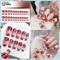 ราคา เจลทาเล็บสีแดงสดลายผีเสื้อประดับกลิตเตอร์เพชรสุดเย้ายวน (28084900593)