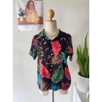 ราคา เสื้อฮาวายลายดอกสไตล์วินเทจ (22136445181)