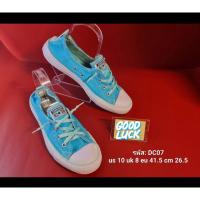ราคา Converse 41.5 สีฟ้า รองเท้ามือสองของแท้ สภาพดี ชาย-หญิง รหัส DC07 (12856297831)