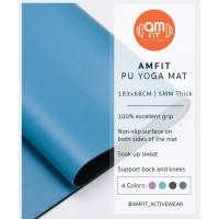 ราคา เสื่อออกกำลังกาย เสื่อโยคะ PU Yoga Mat 5mm เสื่อโยคะกันลื่น เสื่อโยคะยางพารา เบาะโยคะ แผ่นโยคะ แผ่นรองโยคะ liforme (25569888689)