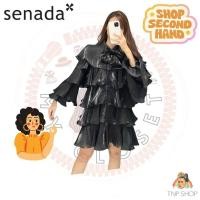 ราคา senada dress เดรสออกงาน ชุดแบรนด์ เดรสระบาย เดรสฟรุ้งฟริ้ง (10078987903)