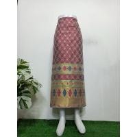 ราคา ผ้าถุงยาว ผ้าไหมสังเคราะห์ สำเร็จรูป/มีเก็บปลายทางค่ะ (1872743352)