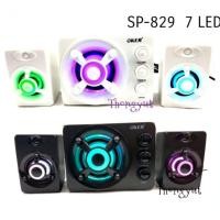 ราคา OKER ลำโพง Bluetooth Speaker SP-829 มีไฟ LED 7 สี (1760126978)
