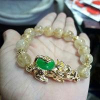 ราคา กำไลหินไหมทองปี่เซี๊ยะหยก เรียกทรัพย์ (1880958298)