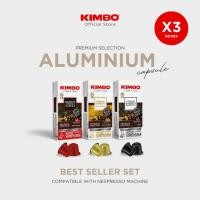 ราคา [3 Boxes] Kimbo Nespresso Aluminium Capsule BEST SELLER SET กาแฟแคปซูล คิมโบ เซ็ตขายดี (30 แคปซูล) (20160917539)