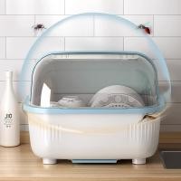 ราคา ที่คว่ำจานพลาสติก ที่เก็บจานอเนกประสงค์ กล่องเก็บจาน สามารถเก็บแก้วน้ำ ชั้นวางแก้ว ขวดนม ตะเกียบ จัดเก็บเรียบร้อย (41717071705)