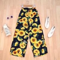 ราคา กางเกงขายาวลายดอกทานตะวันสุดฮอตรับซัมเมอร์ (911208153)