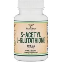 ราคา S-Acetyl L-Glutathione Capsules - 100mg, 60 Count (Acetylated Glutathione - ดูดซับได้มากกว่า Glutathione และ Liposomal Glutathione, Non-GMO และ Gluten Free) โดย Doub (52252471745)
