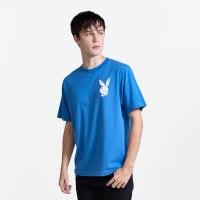 ราคา PLAYBOY เสื้อยืดคอกลมแขนสั้น พิมพ์โลโก้ด้านหน้าPLAYBOYด้านหลัง P1MT255TB018 (43772364244)