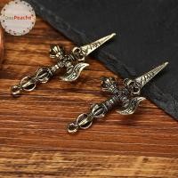 ราคา OnePeache Vintage ทองเหลือง Vajra Pestle ของสะสม Feng Shui เพื่อการตกแต่งบ้านและเครื่องรางศักดิ์สิทธิ์ (42918230989)