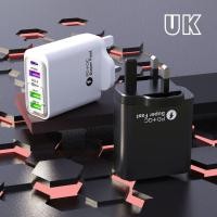 ราคา รุ่นการรับรองความปลอดภัยหัวชาร์จอย่างรวดเร็ว 3ยูเอสบี + พีดี38ว เต็ม โปรโตคอล เดินทางชาร์จโทรศัพท์มือถือแฟลชชาร์จหลายพอร์ตหัวชาร์จร (46351624341)