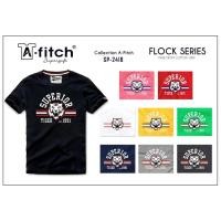 ราคา A-FITCH Supersoft T-Shirt SP-2418 เสื้อยืด คอกลม สกรีนกำมะหยี่ ลายสวย ผ้านุ่ม สวมใส่สบาย (21202416103)