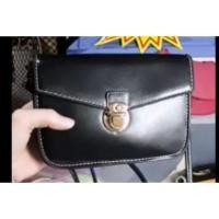 ราคา กระเป๋าคอสบอดี้หนังสีดำล้วนงานเย็บสวยๆในไลฟ์ (7134180579)